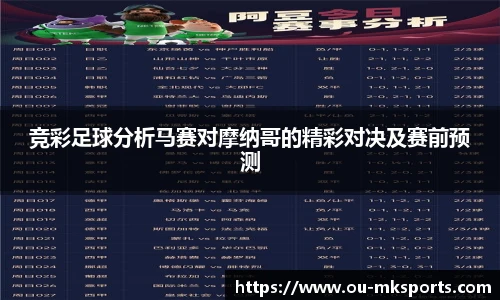 竞彩足球分析马赛对摩纳哥的精彩对决及赛前预测